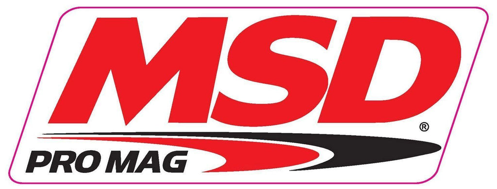 MSD The MSD PRO MAG Logo Decal; Red, Black & White. 9.25" wide x 3.375" high. 9296