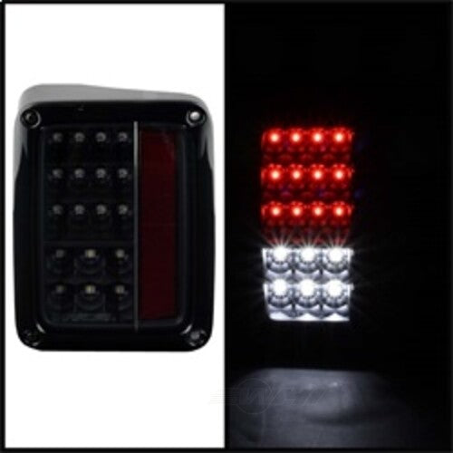Spyder Auto (Spyder) LED Tail Lights - Black 5070395 fits 2007-2017 Jeep Wrangler