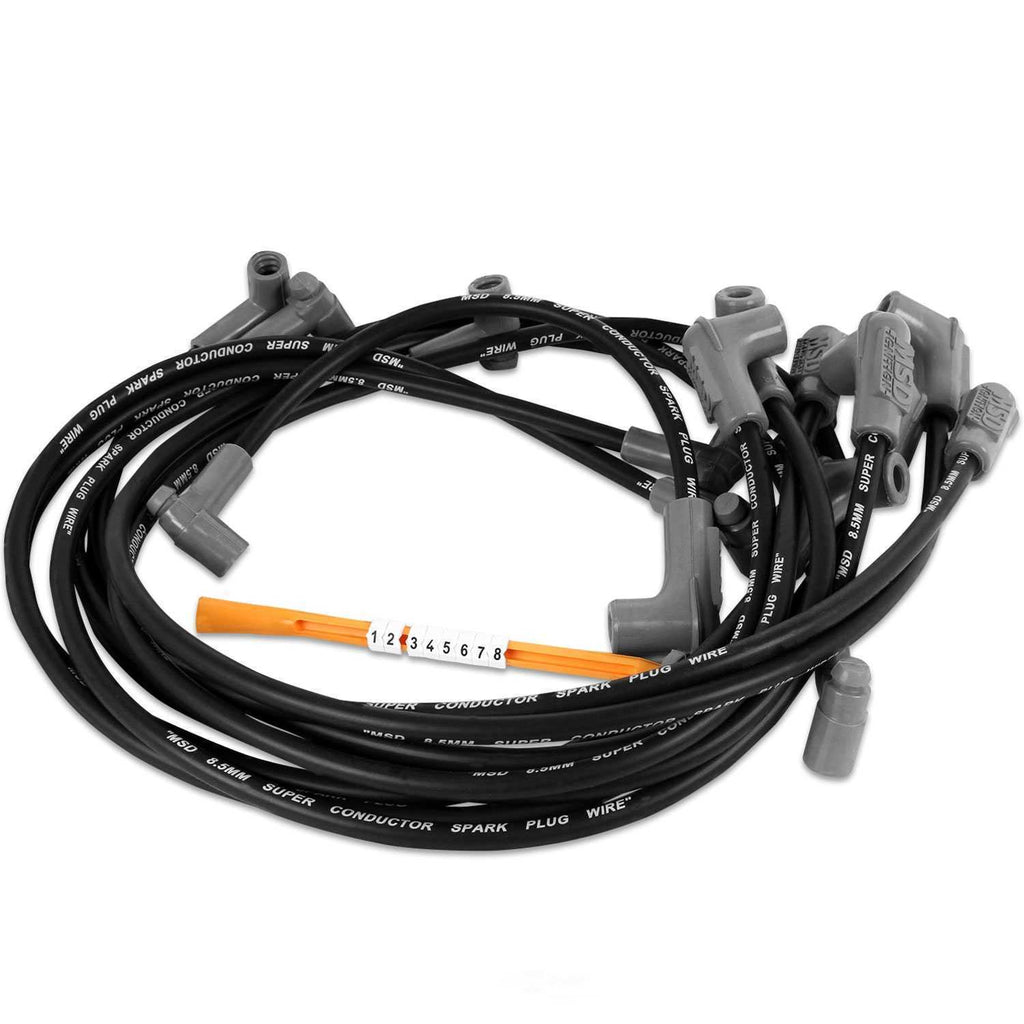 MSD 8.5mm Super Conductor Wire Set, Close Fit, in Black 31543 fits SBC Sprintcar