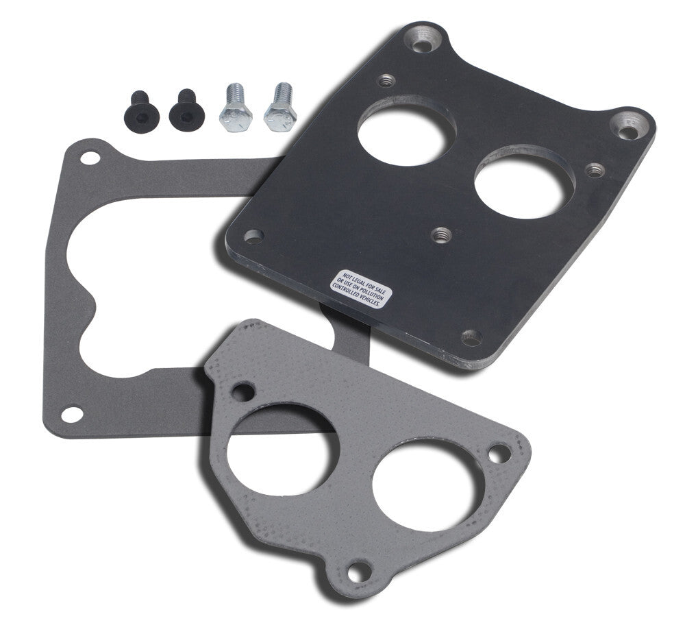 Trans-Dapt Performance REAR MOUNT Carburetor to TBI Adapter 2206 fits Chevrolet Sb Tbi to Quadrajet 4BBL Manifold