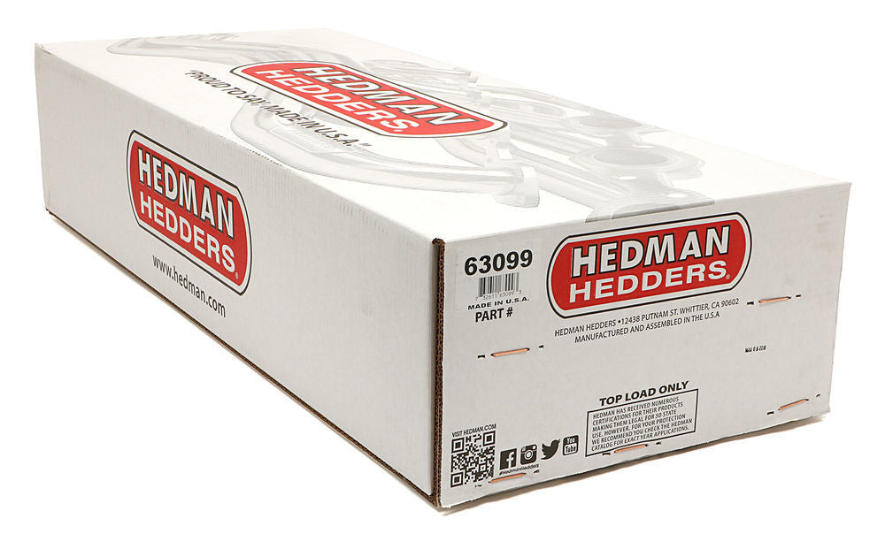 Hedman Hedders Black Long-Tube D-Port Headers 63099 fits 1967-1969 1975-1980 Chevrolet / GMC