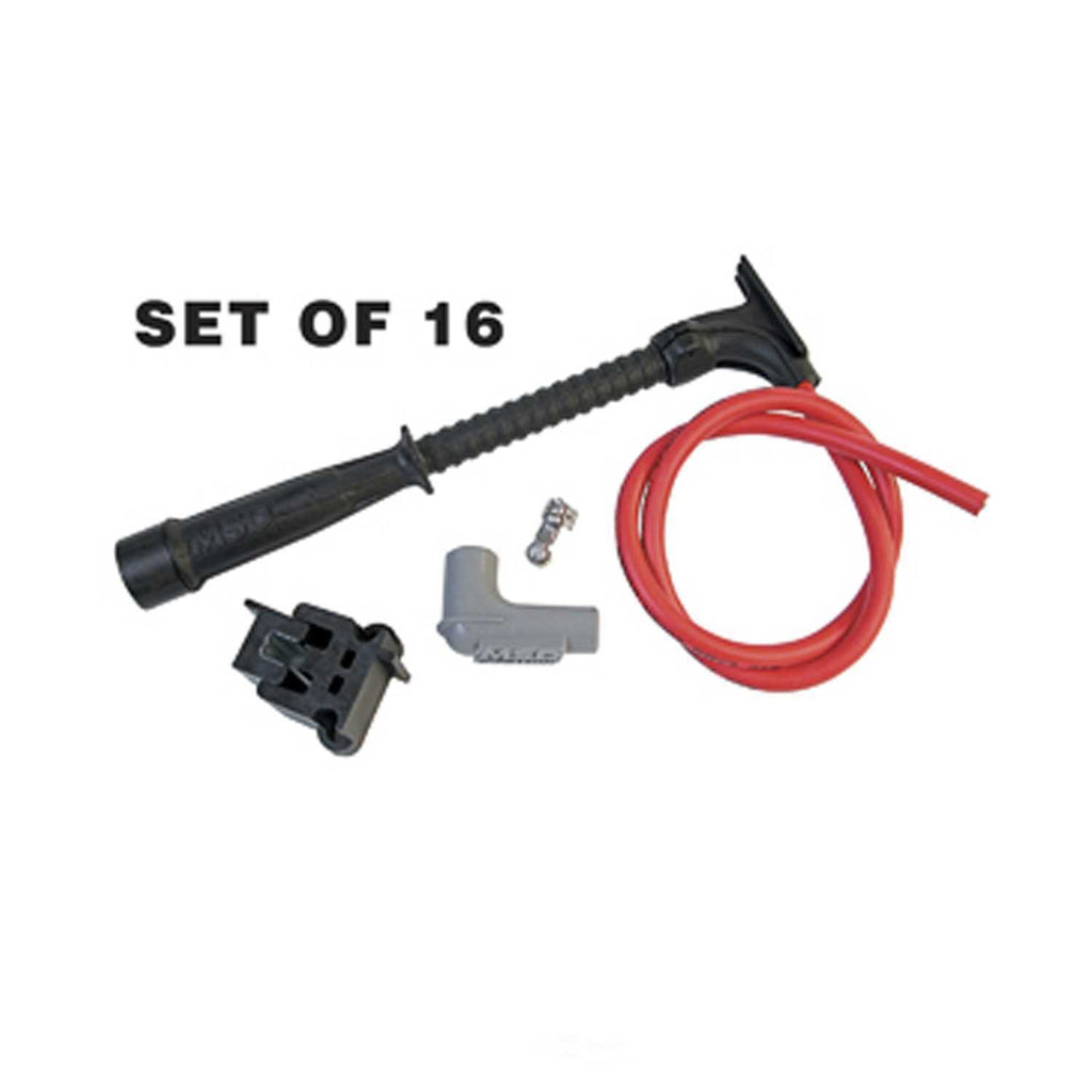 MSD use on Dual Plug Engines, Red and Black Wire Set and Tubes. 31559 fits Hemi