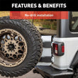 Load image into Gallery viewer, ARIES Jeep Wrangler JL Heavy-Duty Spare Tire Carrier 2563001 fits 2018-2019 Jeep Wrangler