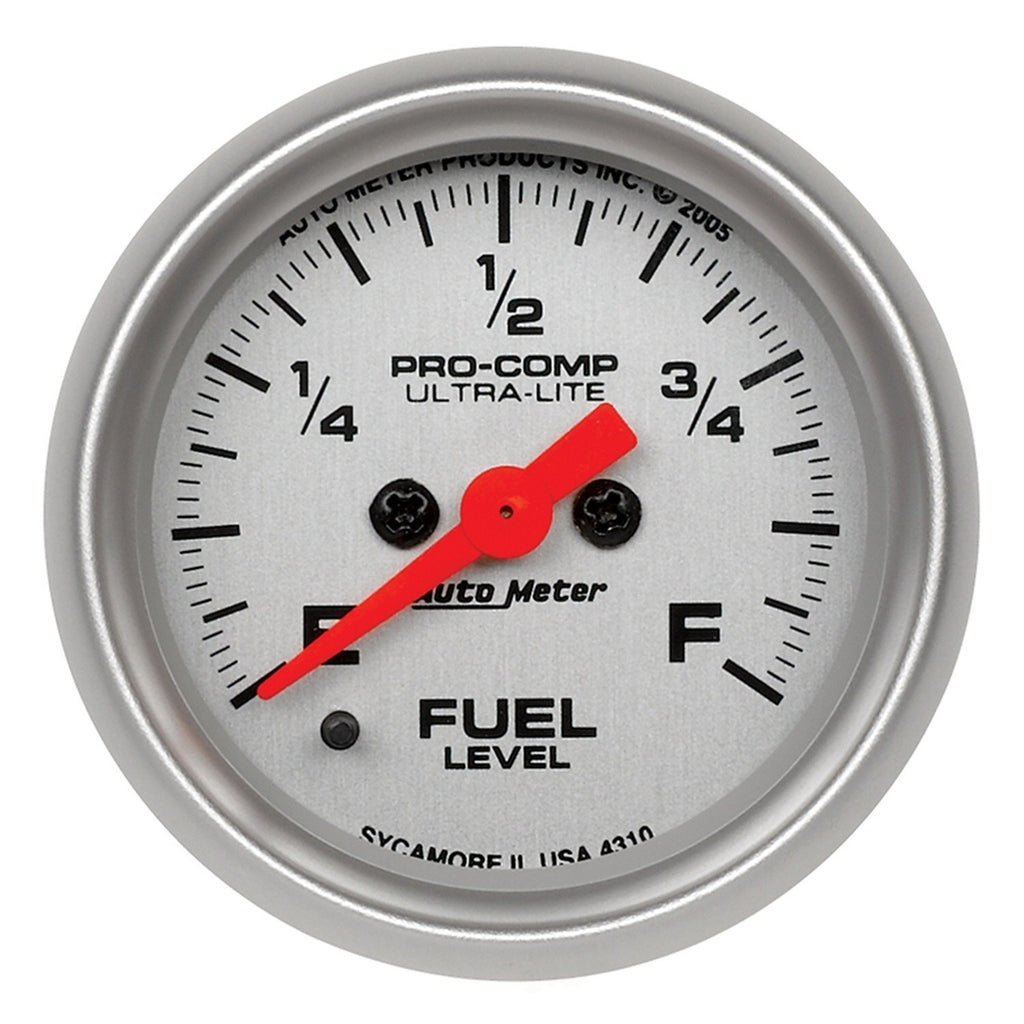 AutoMeter 2-1/16in U/L Fuel Level Gauge - Programmable