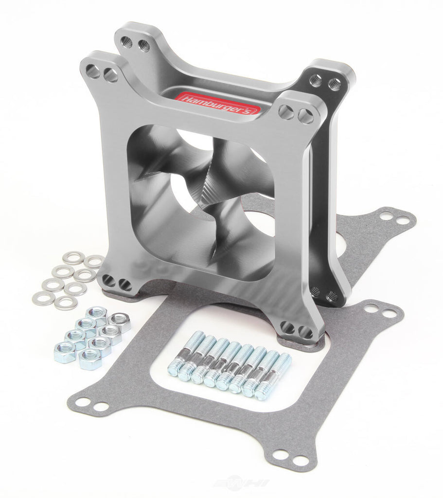 Hamburger's Performance AVS Style Carburetor Spacer, 2 in. Ported Torque-Flow Design- Billet Aluminum 3226