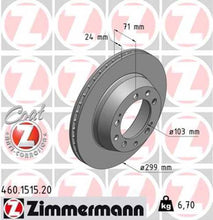 Load image into Gallery viewer, Zimmermann Coated Brake Disc 1515 fits 1986-1987 Porsche 928 / 1986 Porsche 944 / 944 Turbo