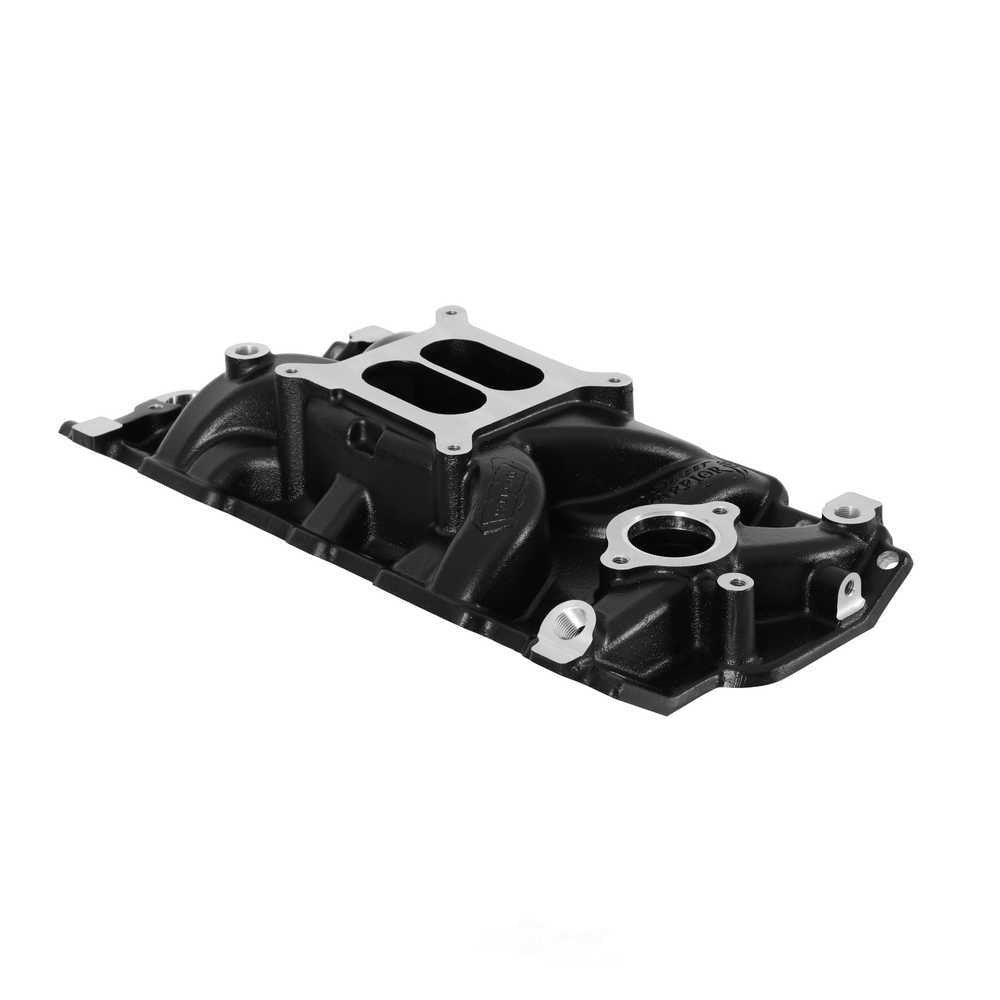 Weiand Street Intake - Black Ceramic 8120BK fits 1955-1979 Chevrolet / GMC Small Block V8