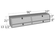 Load image into Gallery viewer, Unique Truck Accessories 96" Contr. TopSider w/ Drawers &amp; Doors Comm. Class TBS200-96D-BD