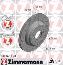 Load image into Gallery viewer, Zimmermann Brake Disc 3453 fits 2001-2008 BMW M3 / Z4