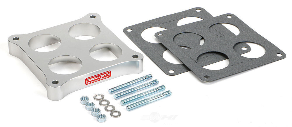 Hamburger's Performance TORQUE-FLOW CARBURETOR SPACER- Holley DOMINATOR-PORTED; 1 in.- Billet Aluminum 3204