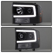 Load image into Gallery viewer, Spyder Auto (Spyder Signature) 1PC Light Bar Projector Headlights - Black 5084491 fits 2000-2004 Ford Excursion / 1999-2004 Ford F-250 Super Duty
