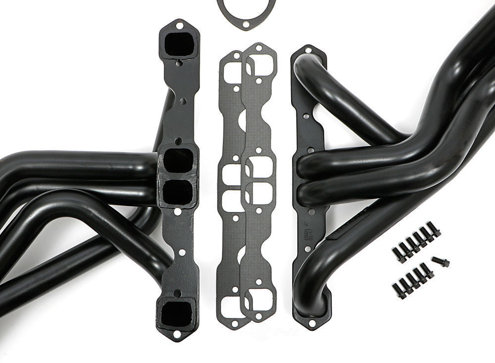 Hedman Hedders Standard Uncoated Headers; 1-3/4 in. Tube Dia.; 3 in. Coll.; FULL LENGTH Design 65004 fits 1957 Chevrolet Bel Air / One-Fifty Series / Two-Ten Series
