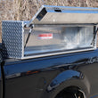 Load image into Gallery viewer, Unique Truck Accessories 16" x 18" x 96"L High Cap. HD Top Sider, .100 thick diamond, w/ flip up doors HTB96C