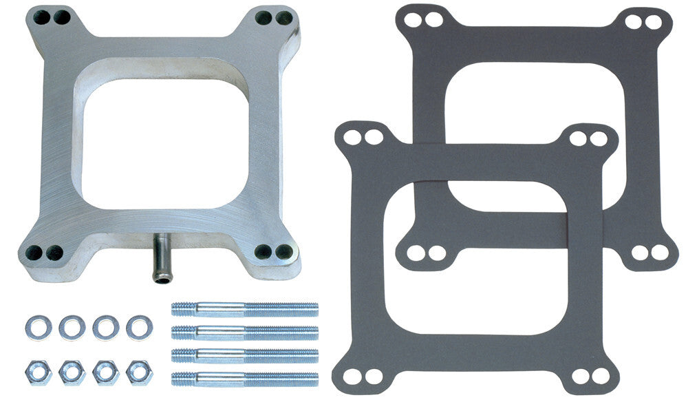 Trans-Dapt Performance 1 in. Tall, HOLLEY/AFB 4BBL SPACER with PCV -Open- CAST ALUMINUM Carb. Spacer 2103
