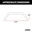 Load image into Gallery viewer, ARIES TrailChaser Aluminum Front Bumper Round Brush Guard 2081255 fits Jeep Wrangler