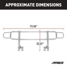 Load image into Gallery viewer, ARIES Polished Stainless Grille Guard 4077-2 fits 2006-2010 Hummer H3, H3T