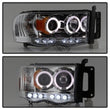 Load image into Gallery viewer, Spyder Auto (Spyder Signature) Projector Headlights - LED Halo - Chrome 5009982 fits 2002-2005 Dodge Ram 1500 / 2003-2005 Dodge Ram 2500 / 2003-2005 Dodge Ram 3500