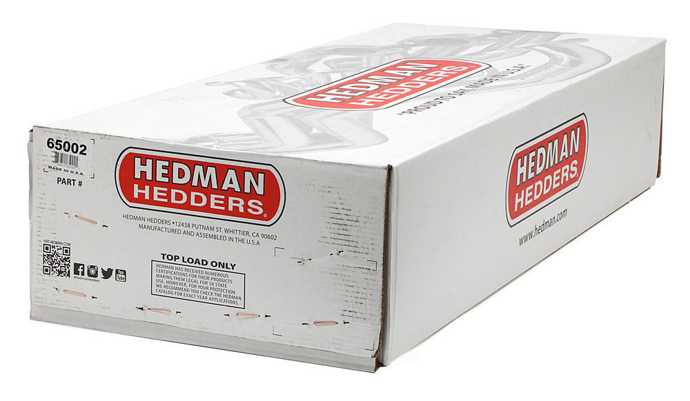Hedman Hedders Standard Uncoated Headers; 2 in. Tube Dia.; 3 in. Coll.; FULL LENGTH Design 65002 fits 1968-1977 Chevrolet Chevelle / El Camino / Malibu