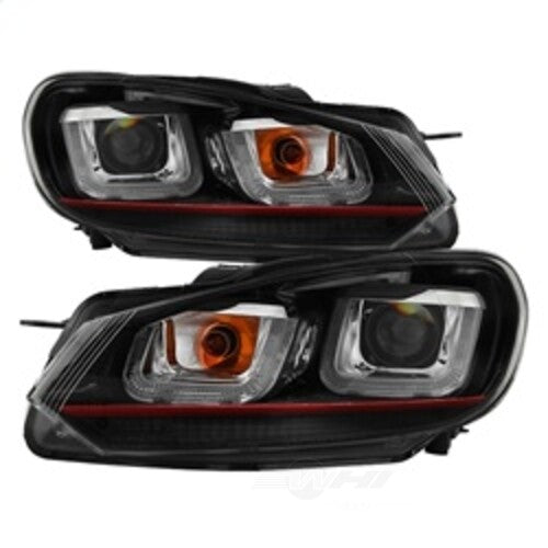 Spyder Auto (Spyder Signature) Projector Headlights - Version 3 - Dual U DRL - Black 5082046