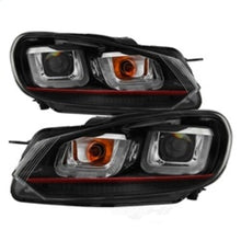 Load image into Gallery viewer, Spyder Auto (Spyder Signature) Projector Headlights - Version 3 - Dual U DRL - Black 5082046