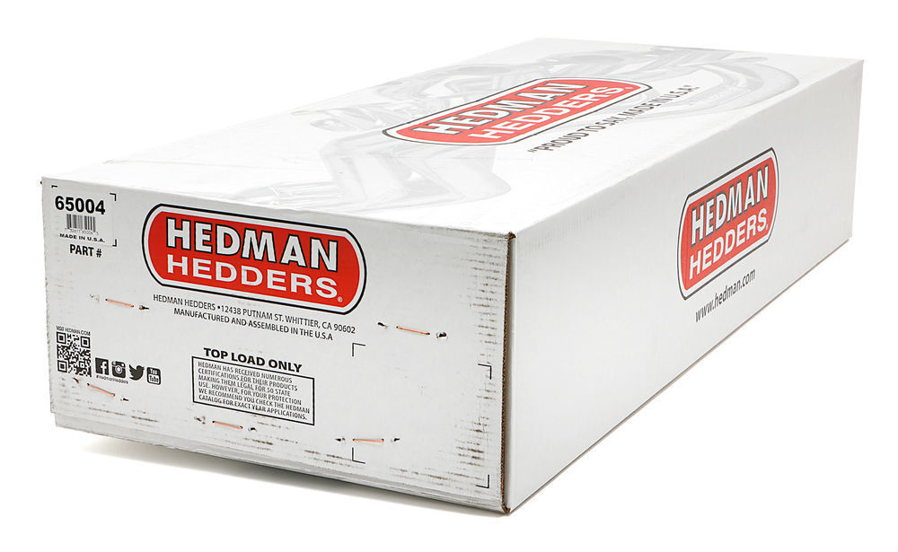 Hedman Hedders Standard Uncoated Headers; 1-3/4 in. Tube Dia.; 3 in. Coll.; FULL LENGTH Design 65004 fits 1957 Chevrolet Bel Air / One-Fifty Series / Two-Ten Series