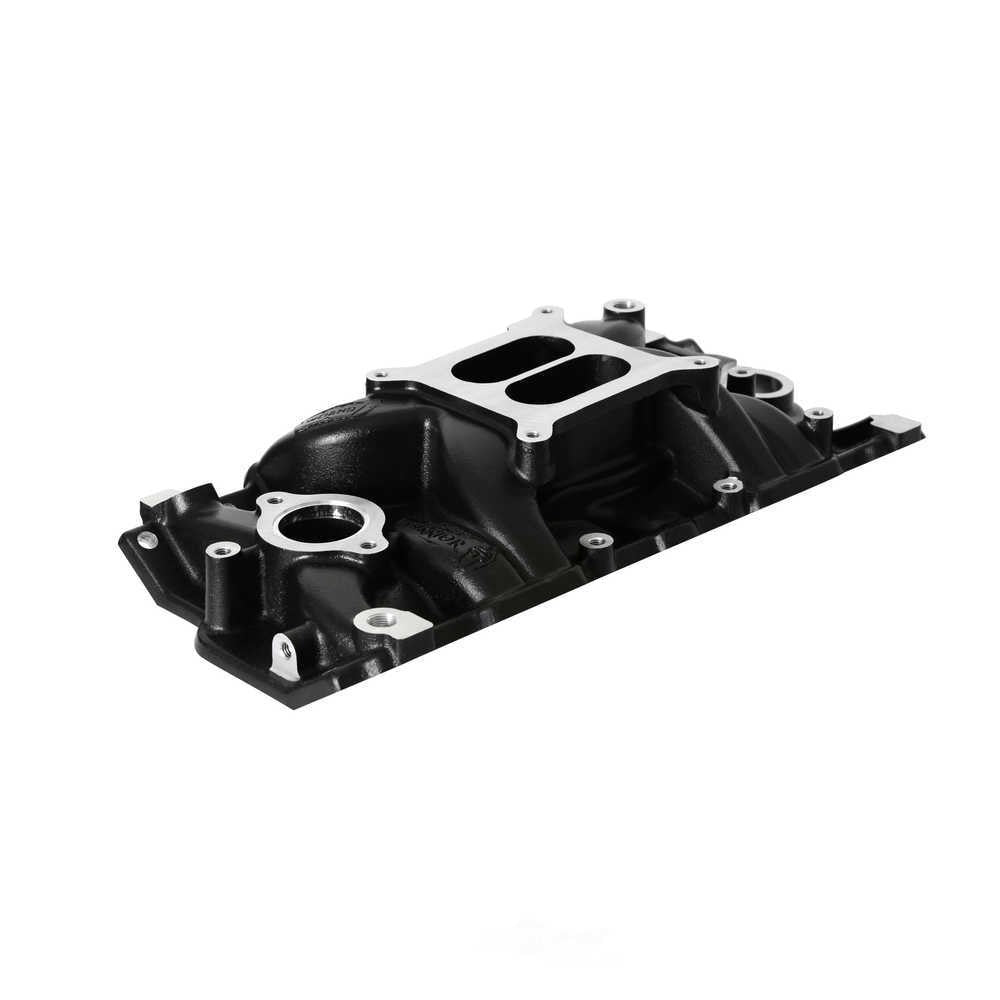 Weiand Street Intake - Black Ceramic 8120BK fits 1955-1979 Chevrolet / GMC Small Block V8