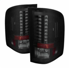 Load image into Gallery viewer, Spyder Auto (Spyder) LED Tail Lights - Black Smoke 5078032 fits 2007-2013 Chevrolet Silverado 1500 / 2007-2014 Chevrolet Silverado 2500 Hd / 2007-2014 Chevrolet Silverado 3500 Hd