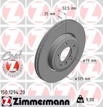 Load image into Gallery viewer, Zimmermann Coated Brake Disc 1294 fits 2001-2006 BMW 330CI / 2001-2005 BMW 330I / 2001-2008 BMW 330XI / 2006-2008 BMW Z4