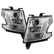 Load image into Gallery viewer, Spyder Auto (Spyder Signature) Projector Headlights - DRL LED - Chrome 5082534 fits 2015-2018 Chevrolet Suburban / 2016-2018 Chevrolet Suburban 3500 HD / 2015-2018 Chevrolet Tahoe