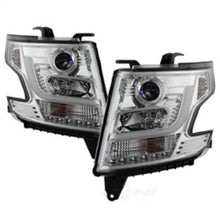 Load image into Gallery viewer, Spyder Auto (Spyder Signature) Projector Headlights - DRL LED - Chrome 5082534 fits 2015-2018 Chevrolet Suburban / 2016-2018 Chevrolet Suburban 3500 Hd / 2015-2018 Chevrolet Tahoe