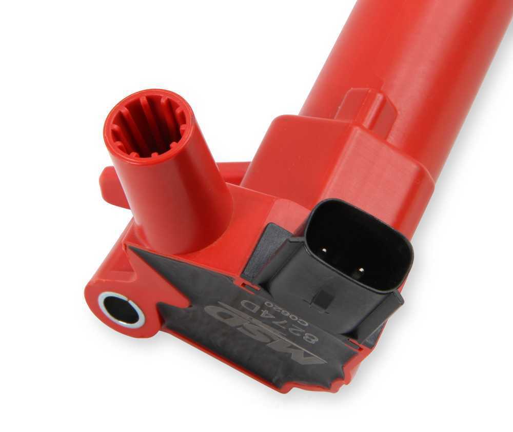 MSD Ignition Coil - Red - 8-Pack 82748 fits 2010-2017 Ford F-150 6.2L V8 / F-250 Super Duty 6.2L V8 / F-350 6.2L V8 / F-350 Super Duty 6.2L V8 / Lobo 6.2L V8