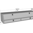 Load image into Gallery viewer, Unique Truck Accessories 72" Contr. TopSider w/ Drawers &amp; Doors Comm. Class TBS200-72-BD
