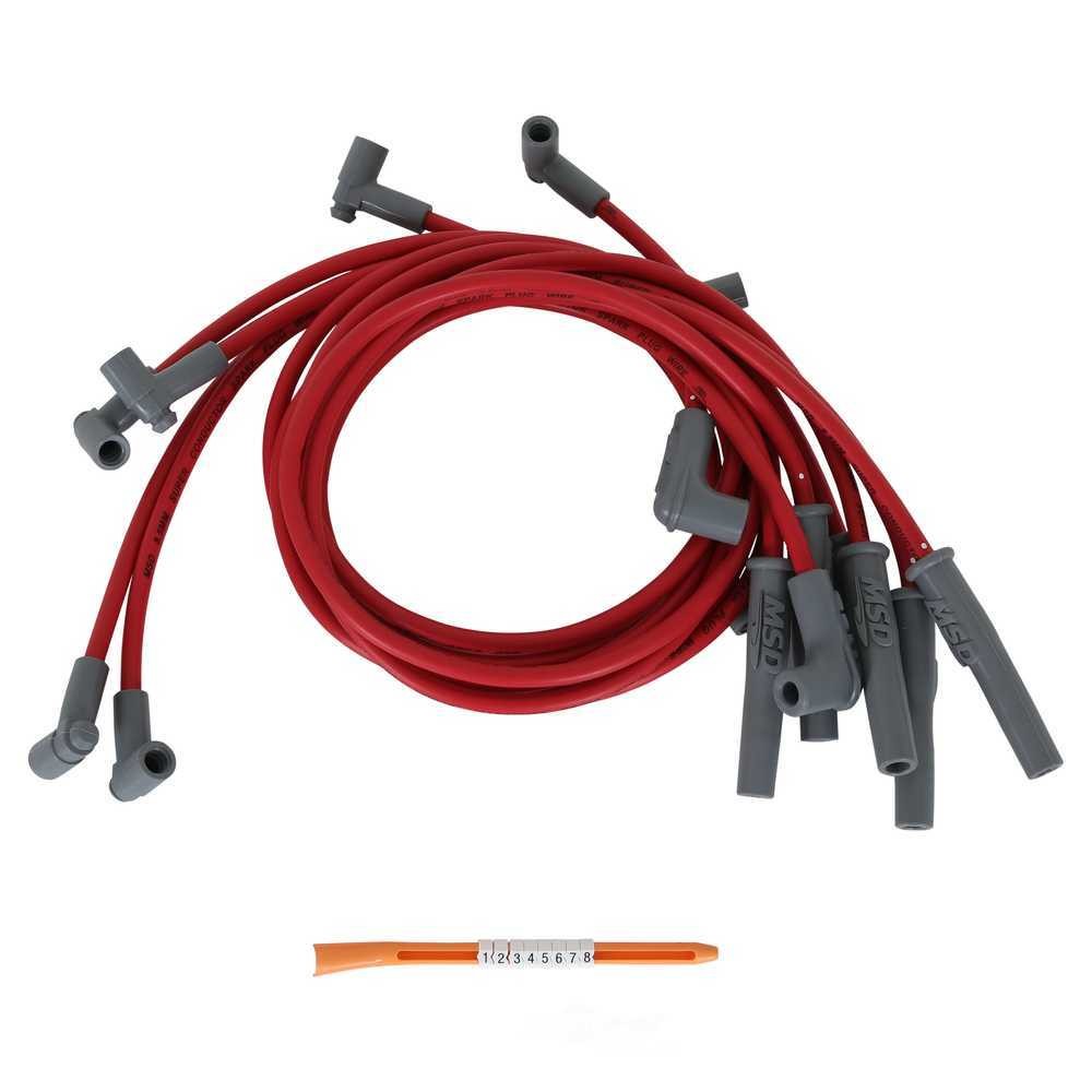 MSD Conductor Spark Plug Wire Set 31409 fits 1982-1983 Chevrolet Camaro Berlinetta, Camaro SPORT COUPE, Camaro Z28, Caprice Classic / 1982-1983 Pontiac Firebird 500