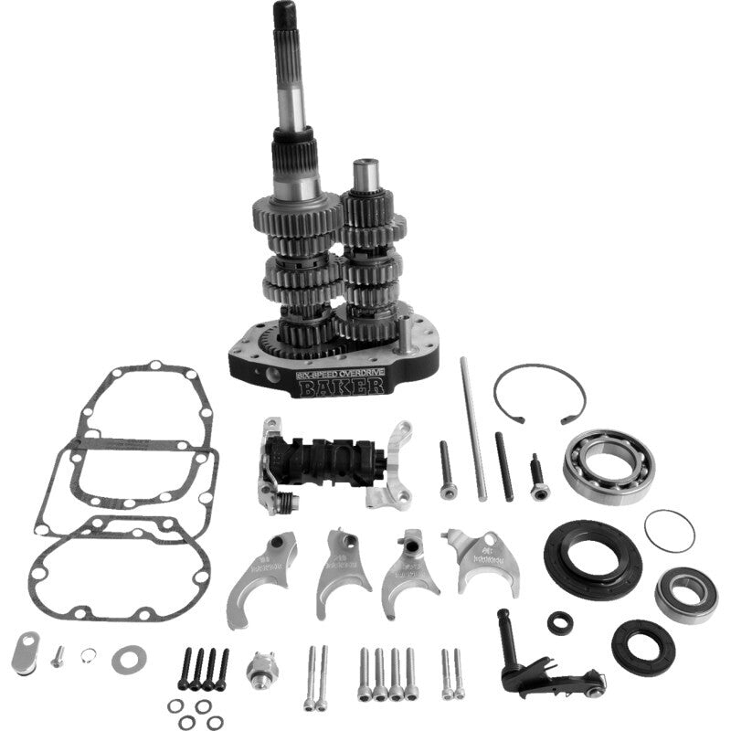 Baker 6-Speed Gear Set - Black OD6-401S-03 fits 1998 Harley-Davidson Dyna / 1998-1999 Fat Boy / Heritage Softail / Heritage Springer / 1999 Night Train / 1998-1999 Softail / Softail Springer / 1999-2000 Super Glide