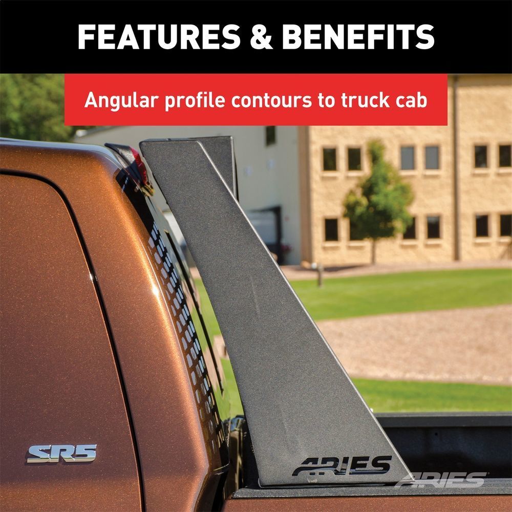 ARIES Switchback Black Aluminum Headache Rack 1110111 fits Dodge Ram / Ram 1500 / 2500 / 3500