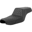 Load image into Gallery viewer, Saddlemen Step-Up Seat - Honeycomb - Black Stitching - 3.3 Gal Tank 807-11-177 fits 2004-2021 Harley-Davidson Sportster