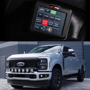 sPOD 2023+ Ford F250/F350 Super Duty BantamX Touchscreen Vehicle Power Management Kit - Main Product View