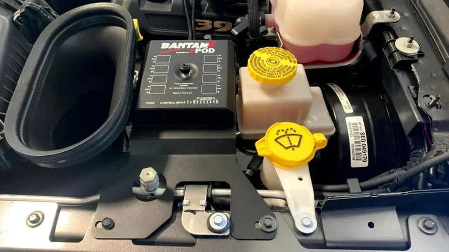 sPOD V8 BantamX HD Control Panel fits 2018-2024 Jeep JL / Wrangler - Side View