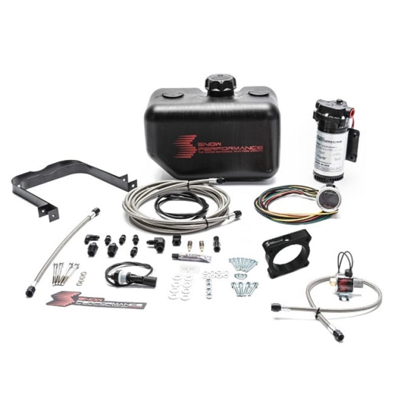 Snow Performance Snow Performance 15-17 Mustang EcB Stg 2 Boost Cooler Water Injection Kit (SS Braid Line & 4AN) SNOSNO-2134-BRD