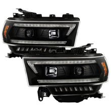 Load image into Gallery viewer, SPYDER Spyder 19-22 Dodge Ram 2500 (Halogen Only) Projector Headlights - Black PRO-YD-DR19HDHALSI-SEQ-BK SPY5088611