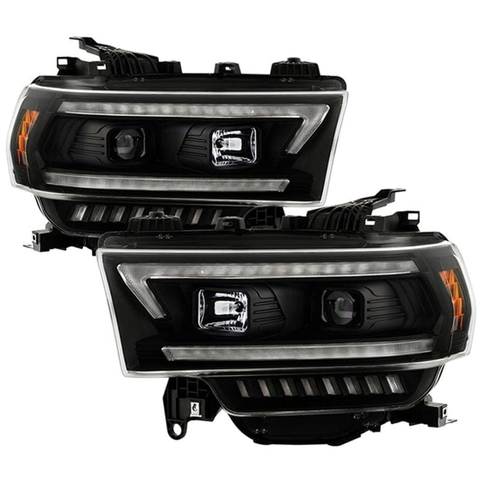 SPYDER Spyder 19-22 Dodge Ram 2500 (Halogen Only) Projector Headlights - Black PRO-YD-DR19HDHALSI-SEQ-BK SPY5088611