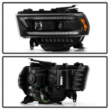 Load image into Gallery viewer, SPYDER Spyder 19-22 Dodge Ram 2500 (Halogen Only) Projector Headlights - Black PRO-YD-DR19HDHALSI-SEQ-BK SPY5088611