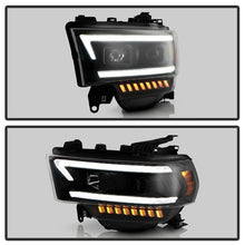 Load image into Gallery viewer, SPYDER Spyder 19-22 Dodge Ram 2500 (Halogen Only) Projector Headlights - Black PRO-YD-DR19HDHALSI-SEQ-BK SPY5088611