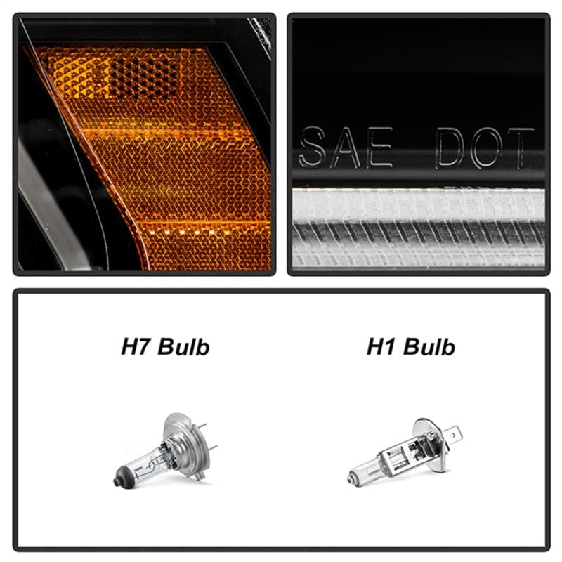 SPYDER Spyder 19-22 Dodge Ram 2500 (Halogen Only) Projector Headlights - Black PRO-YD-DR19HDHALSI-SEQ-BK SPY5088611