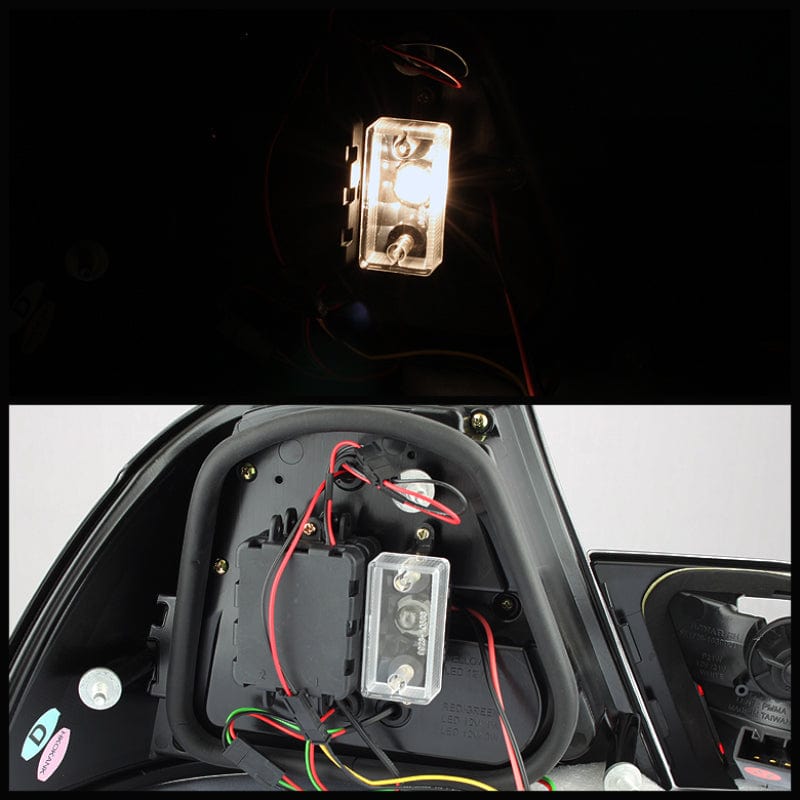 SPYDER Spyder BMW E46 00-03 2Dr Coupe Light Bar LED Tail Lights Blk ALT-YD-BE4600-LBLED-BK SPY5073815