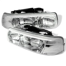 Load image into Gallery viewer, SPYDER Spyder Chevy Silverado 1500/2500 99-02 Crystal Headlights Chrome HD-YD-CSIL99-C SPY5012487