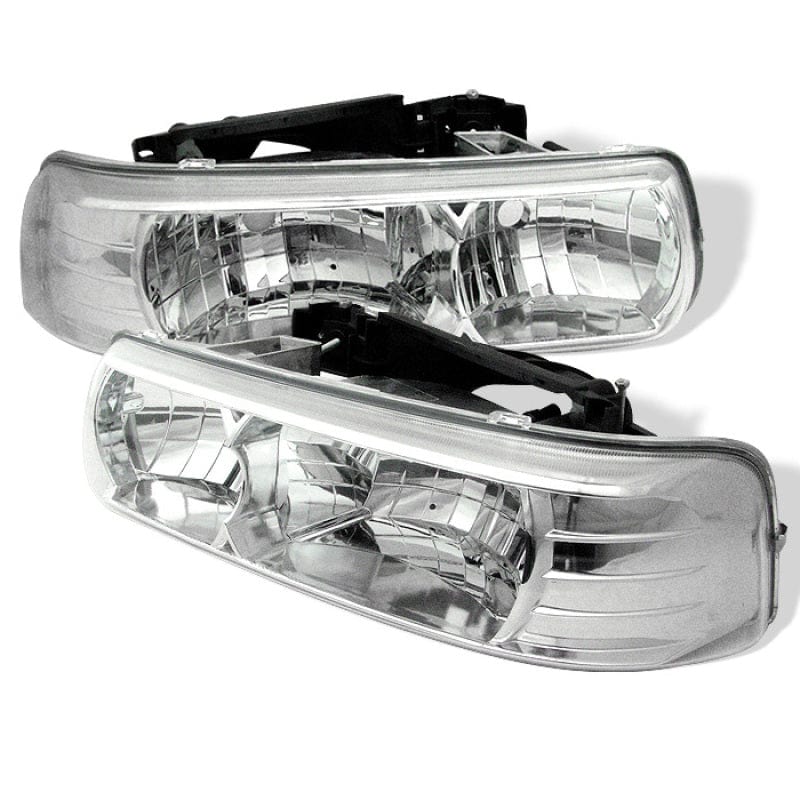SPYDER Spyder Chevy Silverado 1500/2500 99-02 Crystal Headlights Chrome HD-YD-CSIL99-C SPY5012487