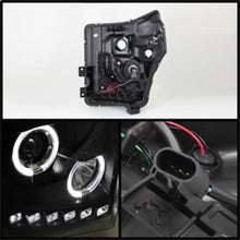 Load image into Gallery viewer, SPYDER Spyder Ford Super Duty 11-15 Projector Headlights LEDHalo DRL Blk High H1 Low 9006 PRO-YD-FS11-HL-BK SPY5070272