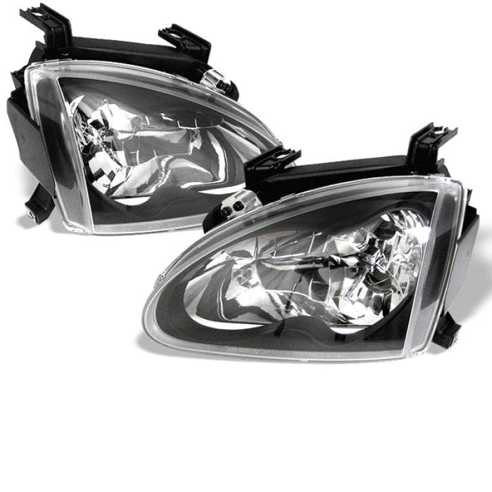 SPYDER Spyder Honda Del Sol 93-97 Crystal Headlights Black HD-YD-HD93-BK SPY5012586