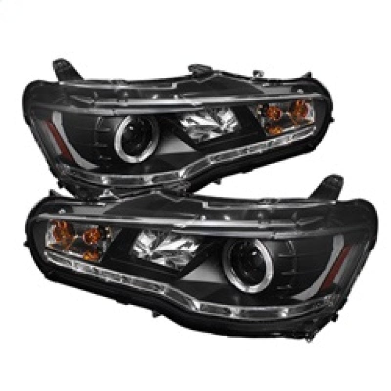 SPYDER Spyder Mitsubishi Lancer/EVO-10 08-14 Projector Xenon/HID- LED Halo DRL Blk PRO-YD-ML08-HID-DRL-BK SPY5042231